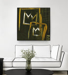 Graffiti Crowns D by Tracy Hiner on GIANT ART - orange contemporary