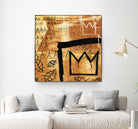 Graffiti Crowns E by Tracy Hiner on GIANT ART - black contemporary