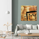 Graffiti Crowns E by Tracy Hiner on GIANT ART - black contemporary