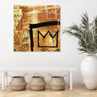 Graffiti Crowns E by Tracy Hiner on GIANT ART - black contemporary