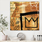 Graffiti Crowns E by Tracy Hiner on GIANT ART - black contemporary