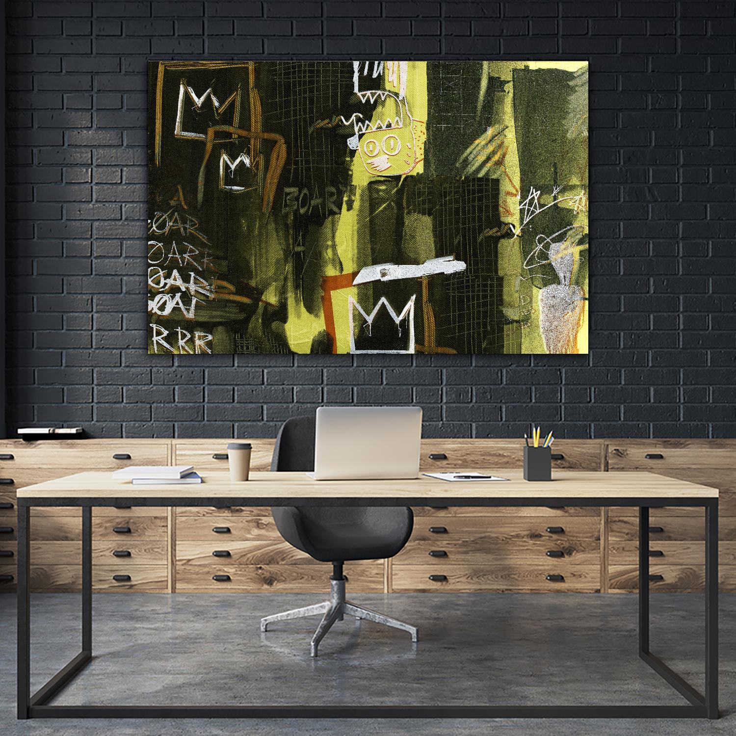 Graffiti by Tracy Hiner on GIANT ART - black contemporary