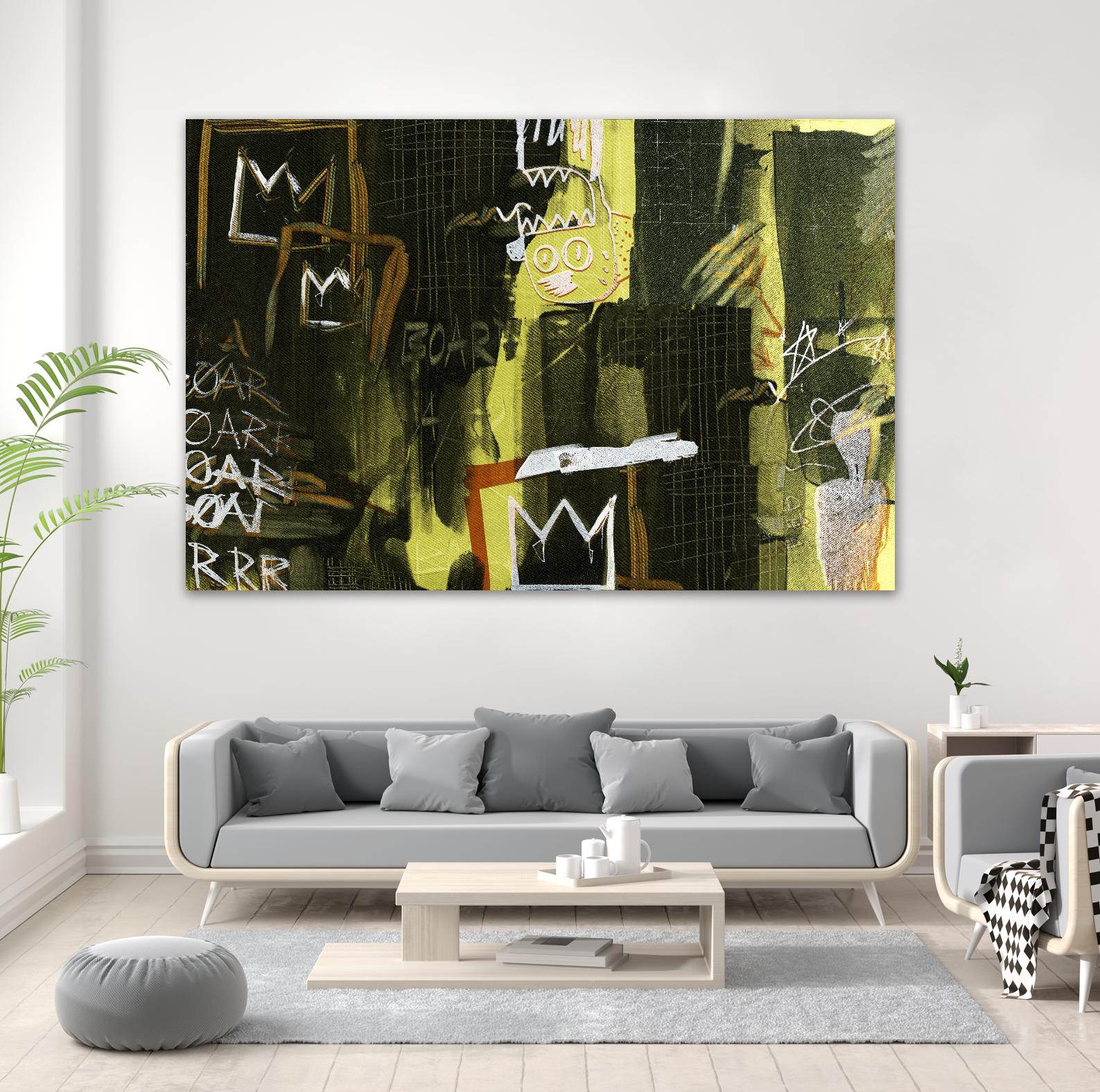 Graffiti by Tracy Hiner on GIANT ART - black contemporary