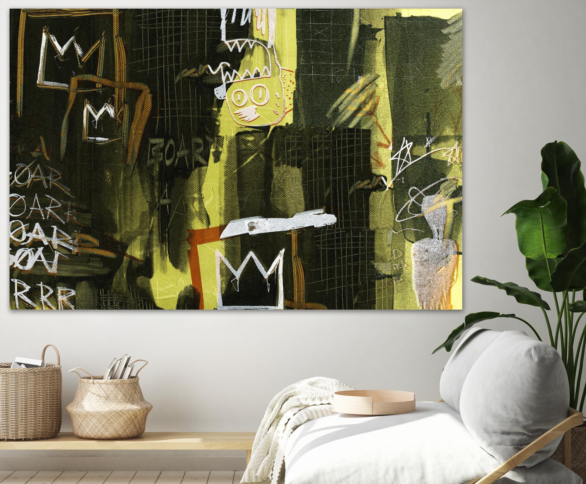 Graffiti by Tracy Hiner on GIANT ART - black contemporary