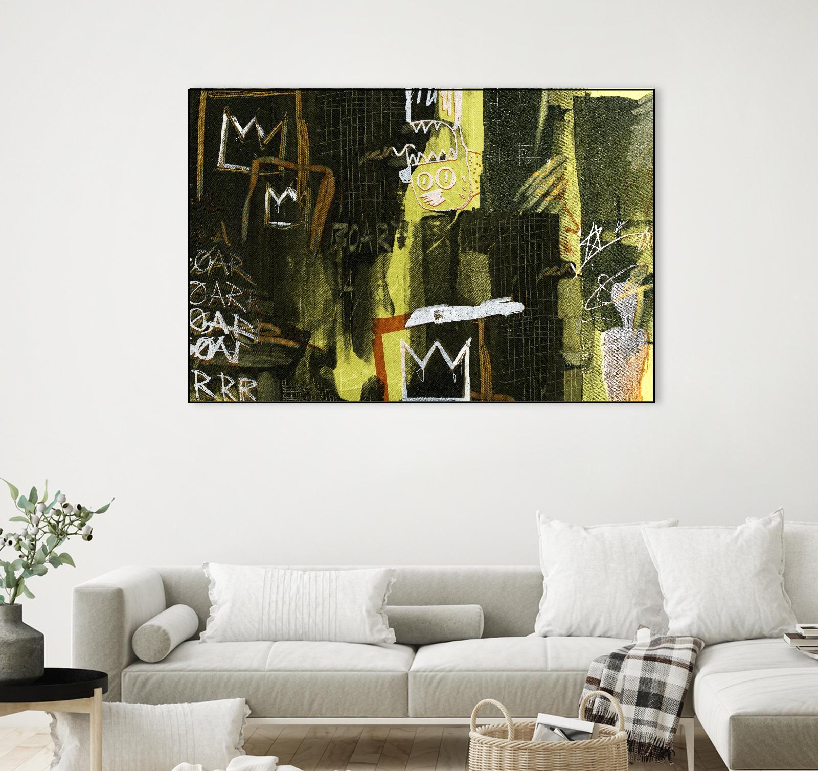 Graffiti by Tracy Hiner on GIANT ART - black contemporary