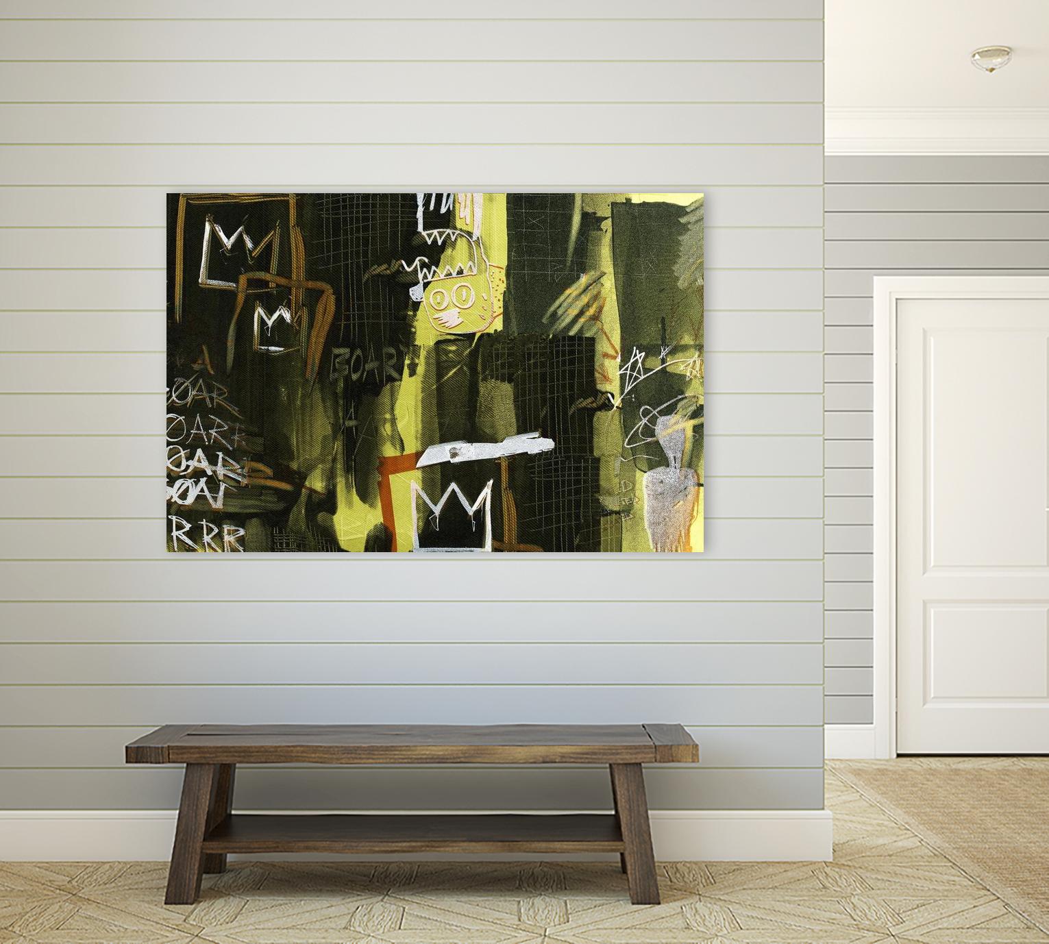 Graffiti by Tracy Hiner on GIANT ART - black contemporary