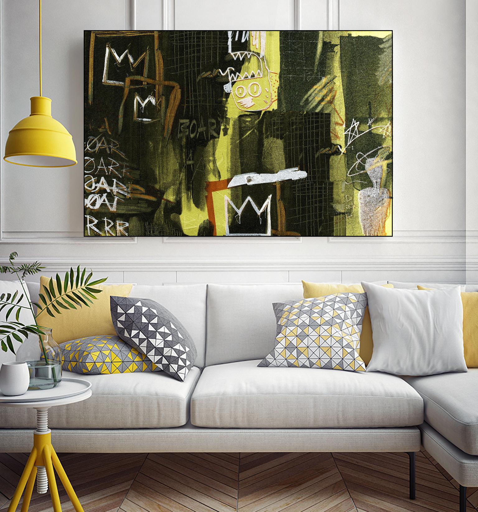 Graffiti by Tracy Hiner on GIANT ART - black contemporary