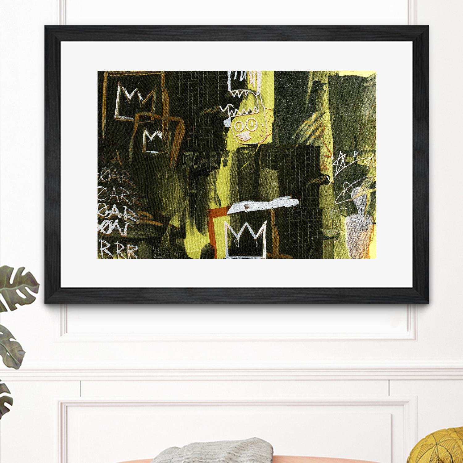 Graffiti by Tracy Hiner on GIANT ART - black contemporary