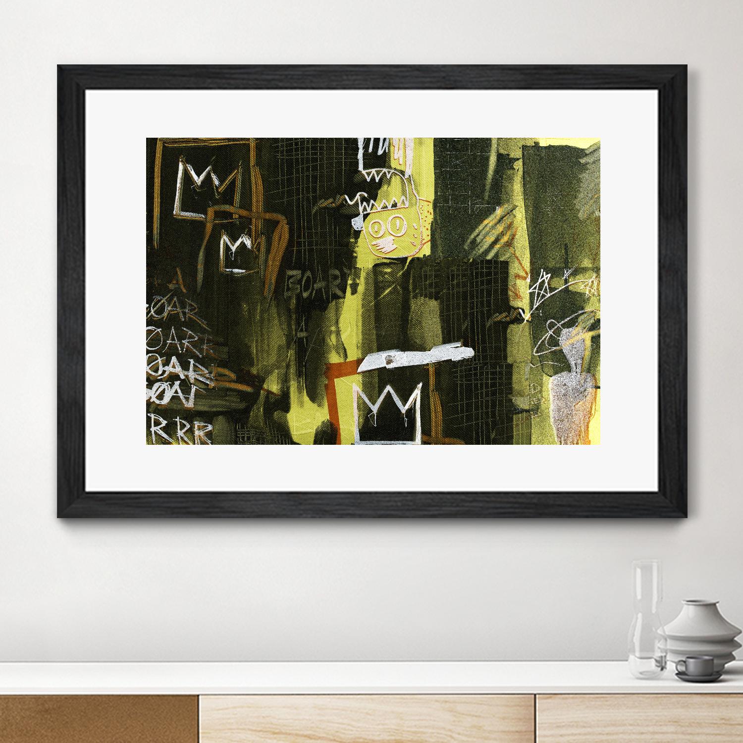 Graffiti by Tracy Hiner on GIANT ART - black contemporary