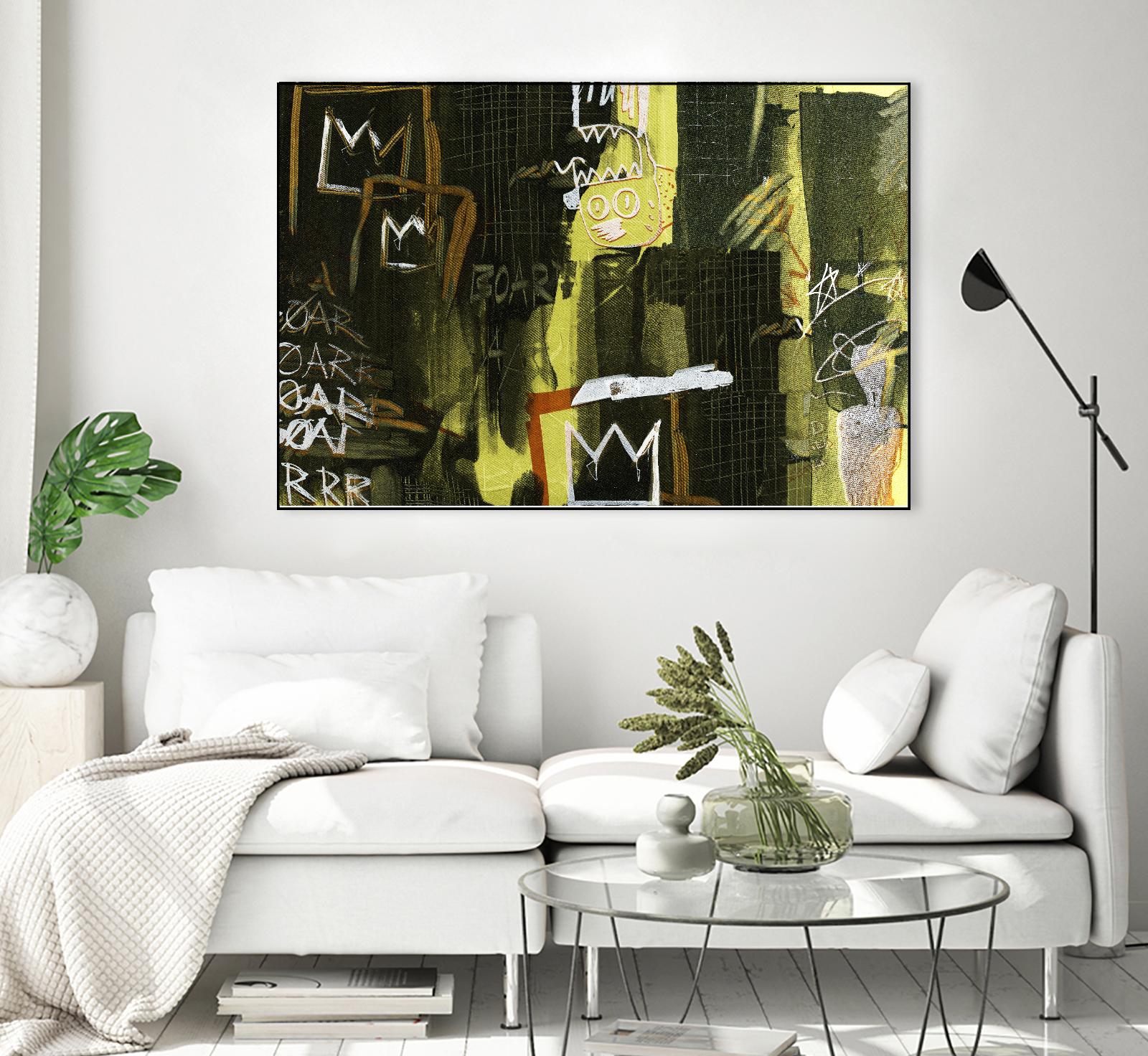 Graffiti by Tracy Hiner on GIANT ART - black contemporary