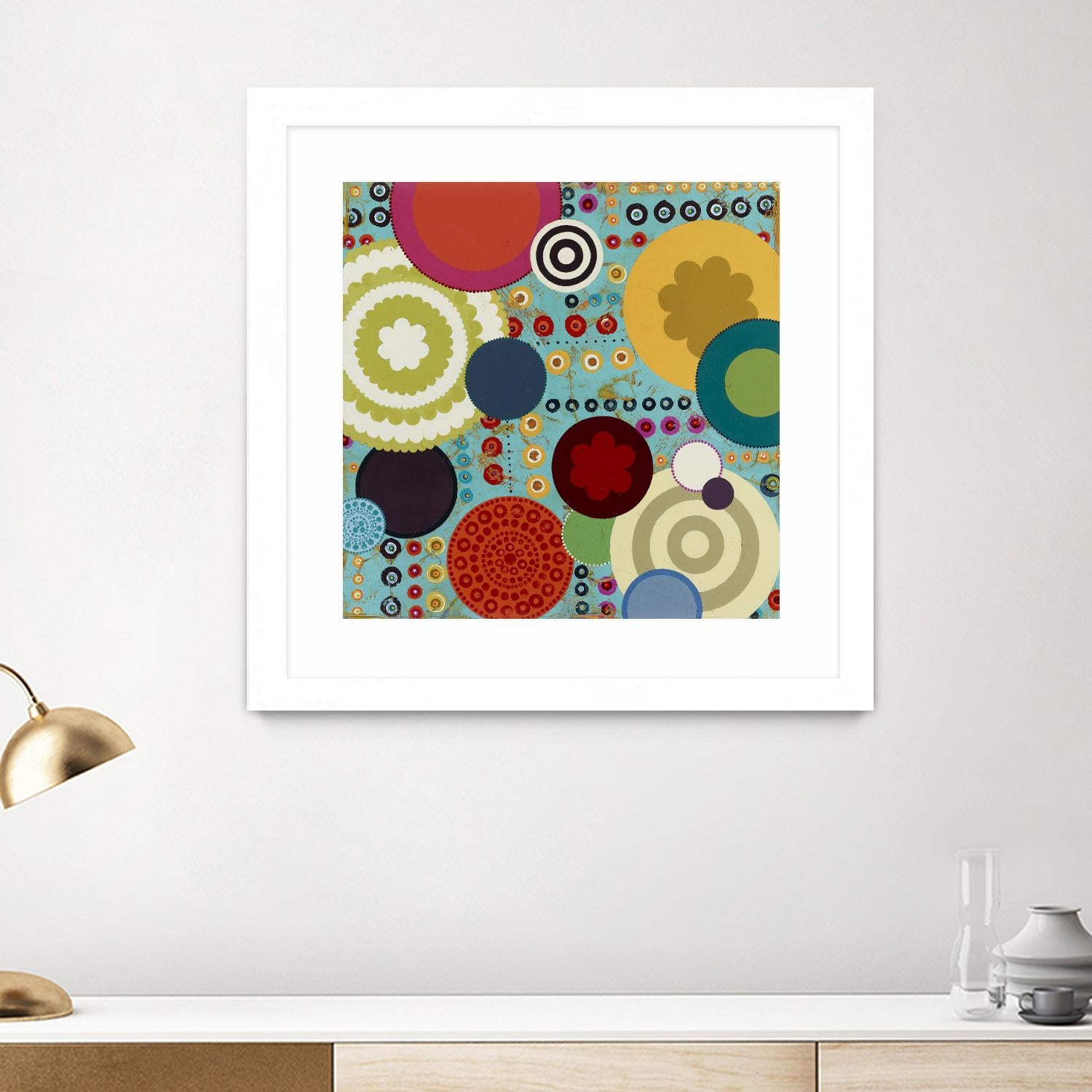 Fiesta 1 by Lisa Kesler on GIANT ART - red contemporary