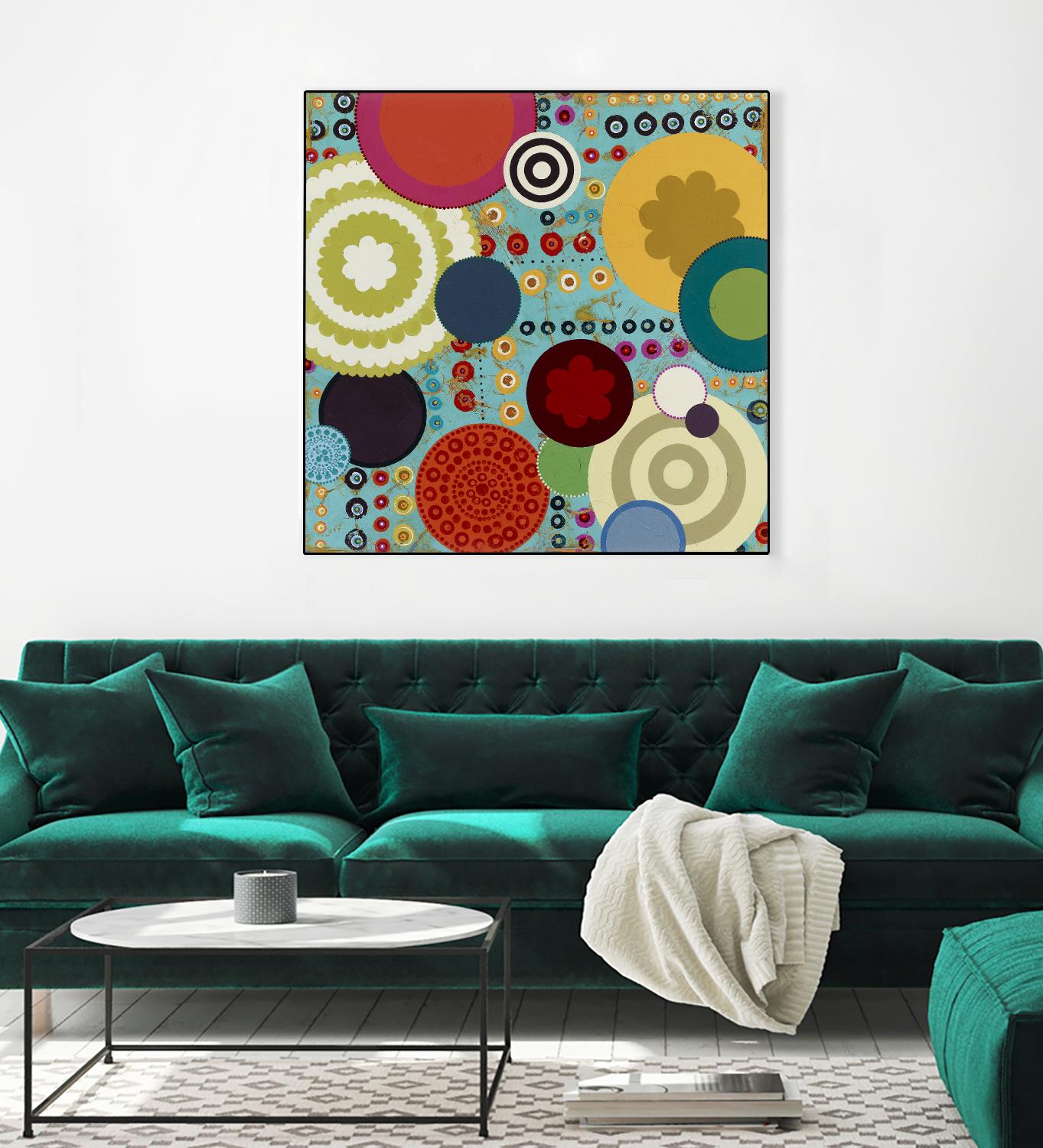 Fiesta 1 by Lisa Kesler on GIANT ART - red contemporary