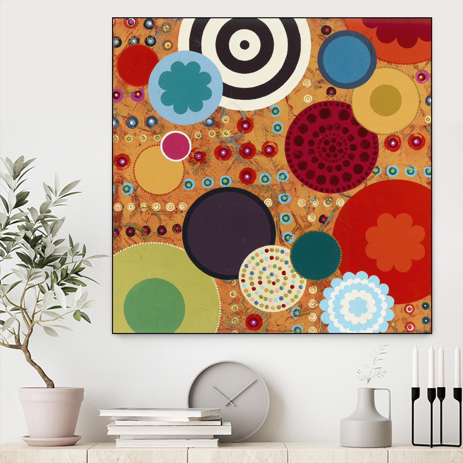 Fiesta 2 by Lisa Kesler on GIANT ART - red contemporary