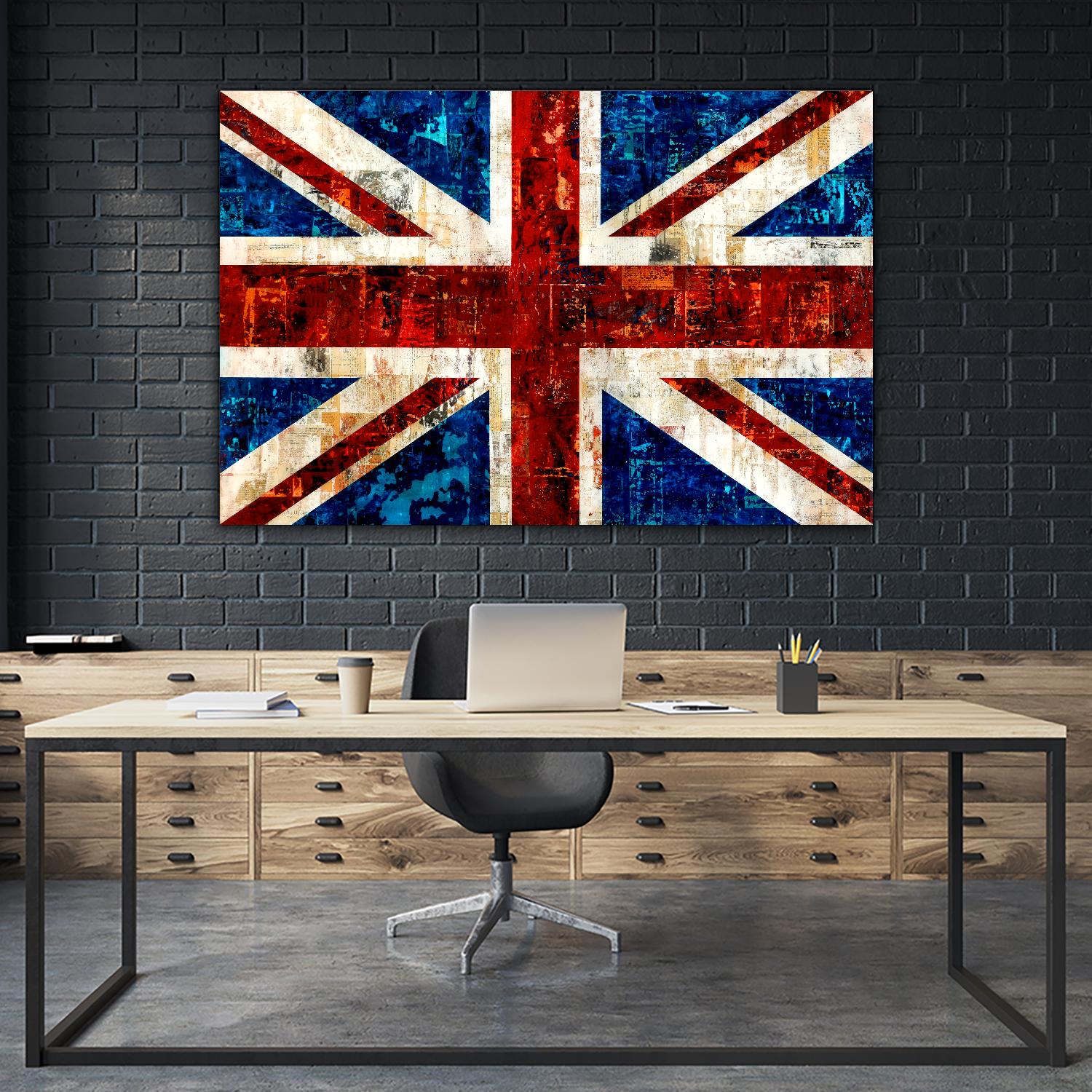 British Flag by Stella Bradley on GIANT ART - red flags