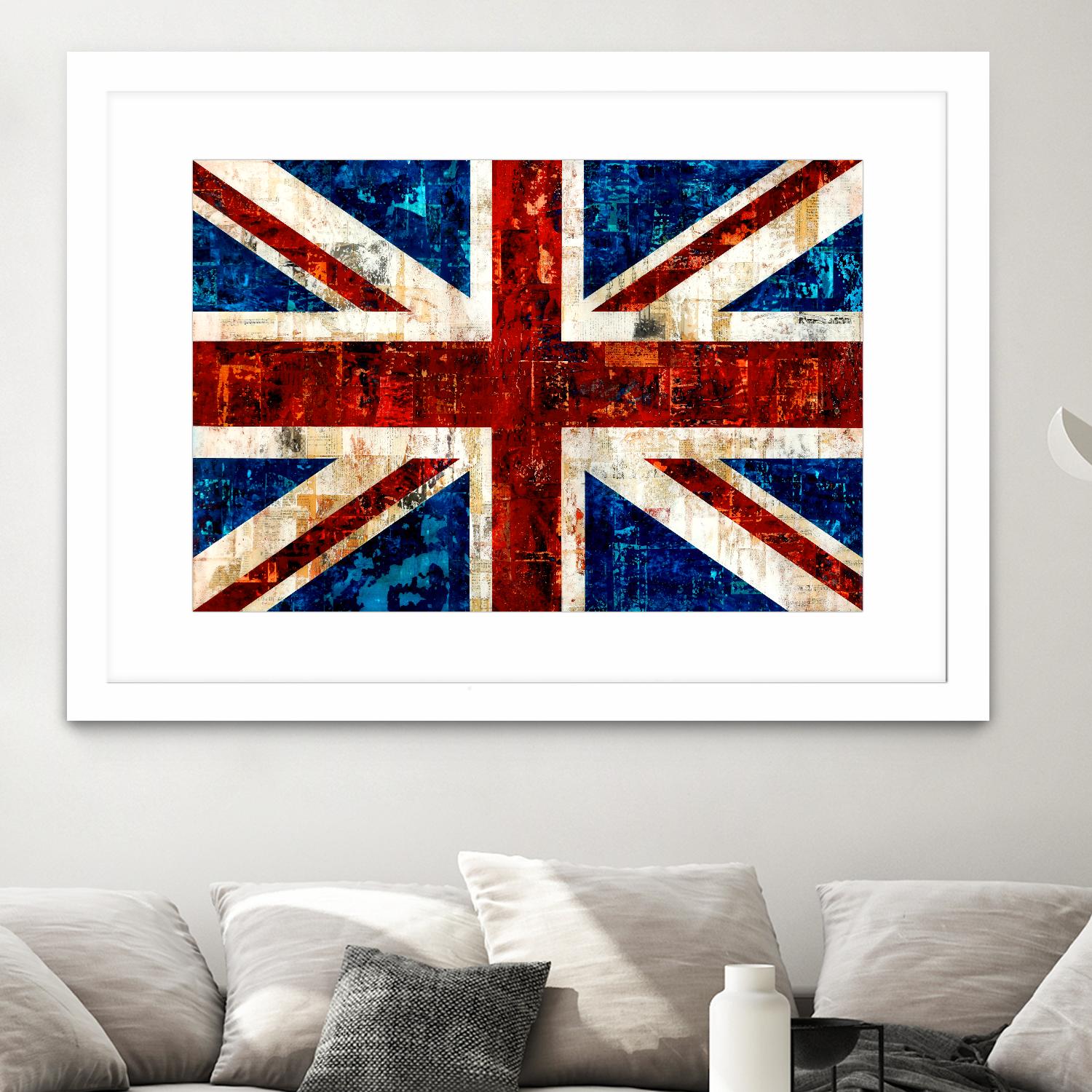 British Flag by Stella Bradley on GIANT ART - red flags