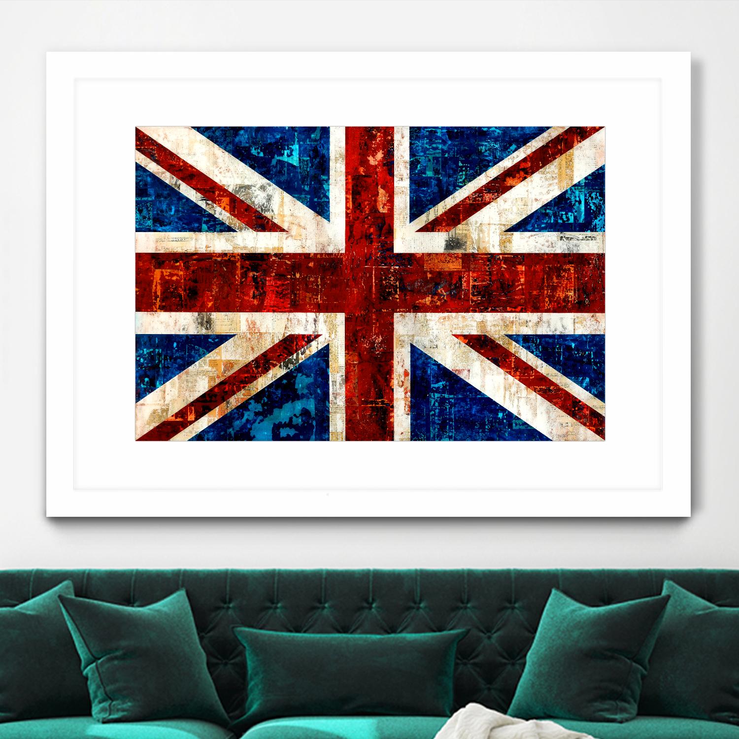 British Flag by Stella Bradley on GIANT ART - red flags