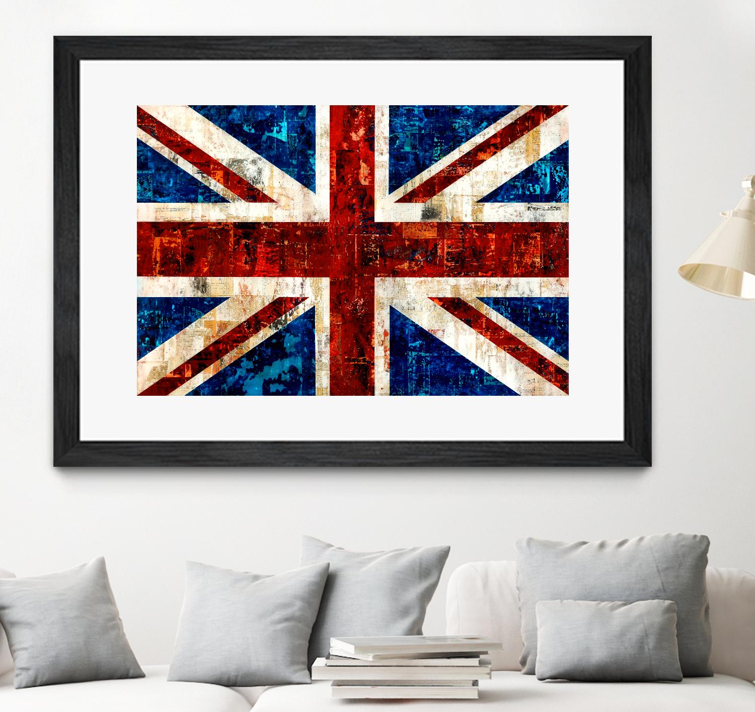 British Flag by Stella Bradley on GIANT ART - red flags