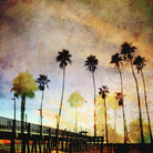 Sunset on the Pier A by GI ArtLab on GIANT ART - yellow tropical