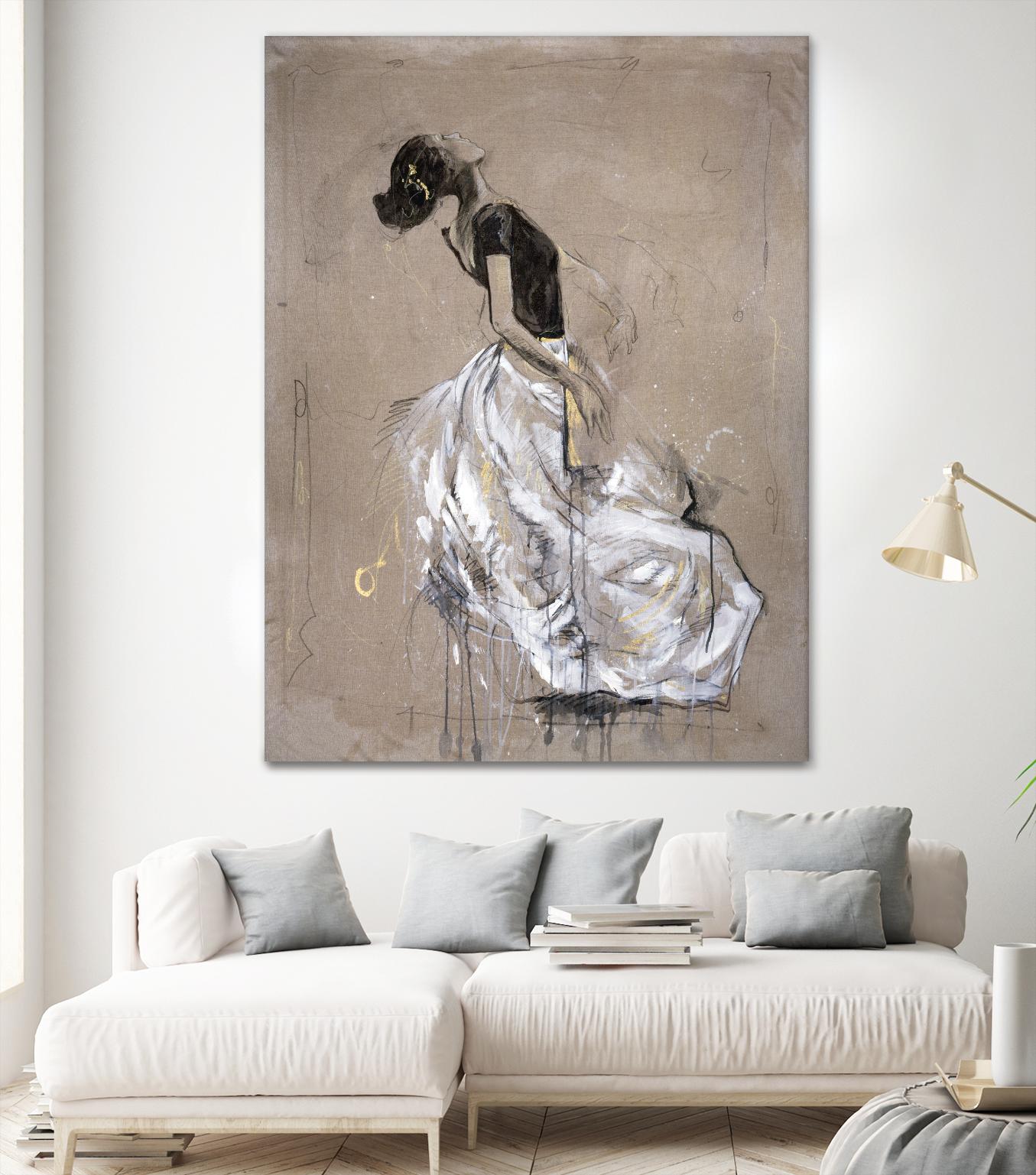 Living the Dream I by Marta Wiley on GIANT ART - white music - dance