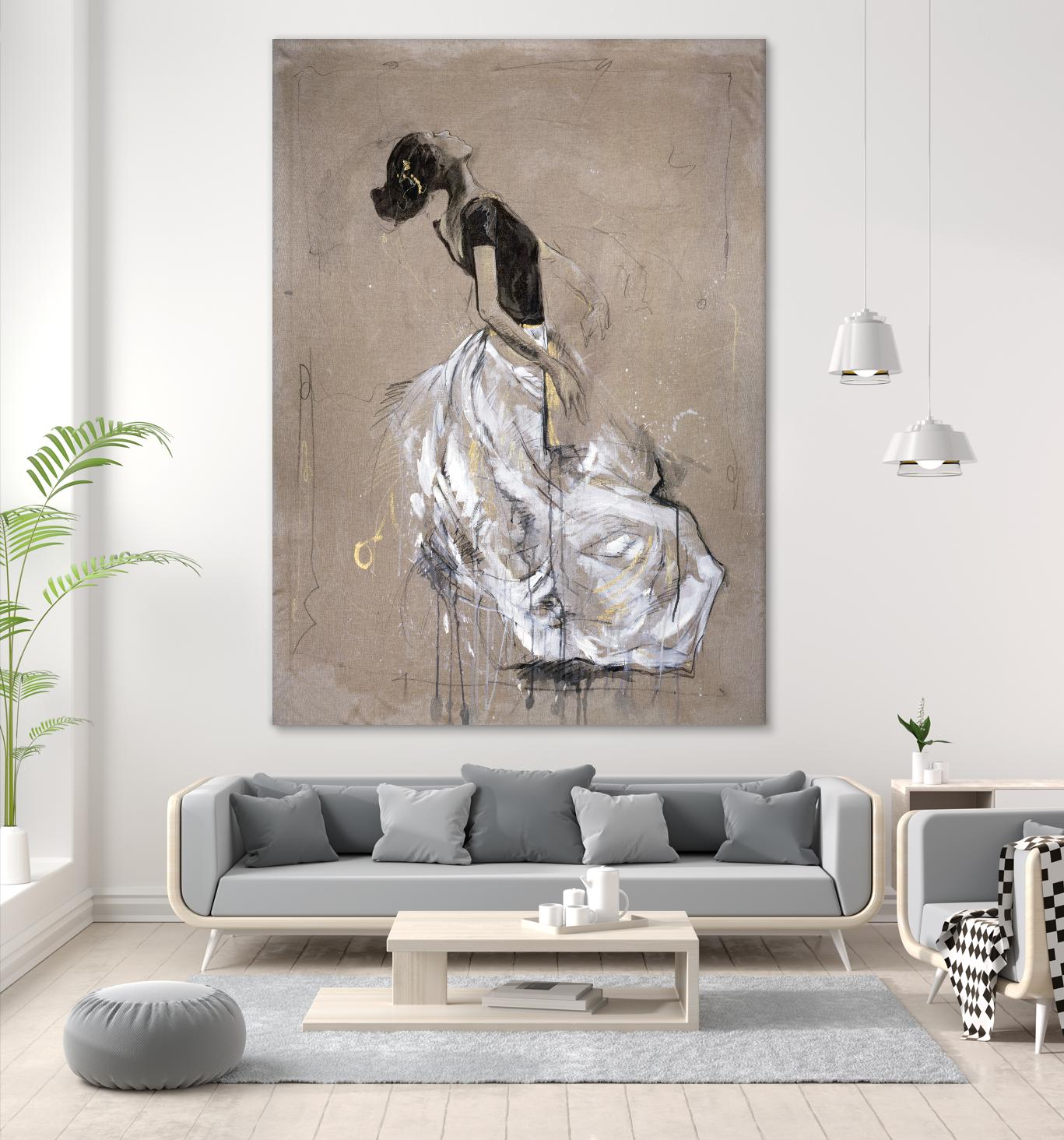 Living the Dream I by Marta Wiley on GIANT ART - white music - dance