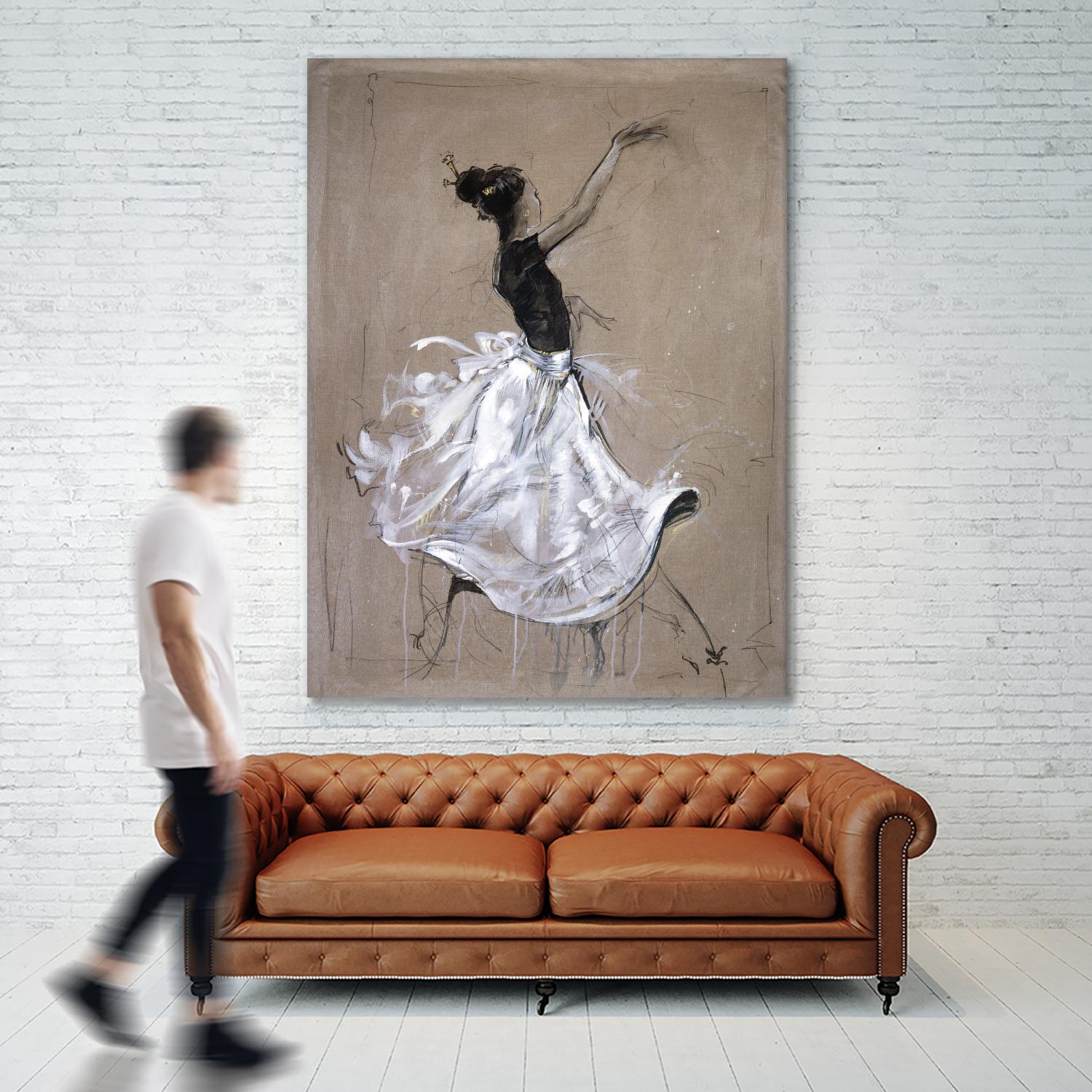 Living the Dream II by Marta Wiley on GIANT ART - white music - dance