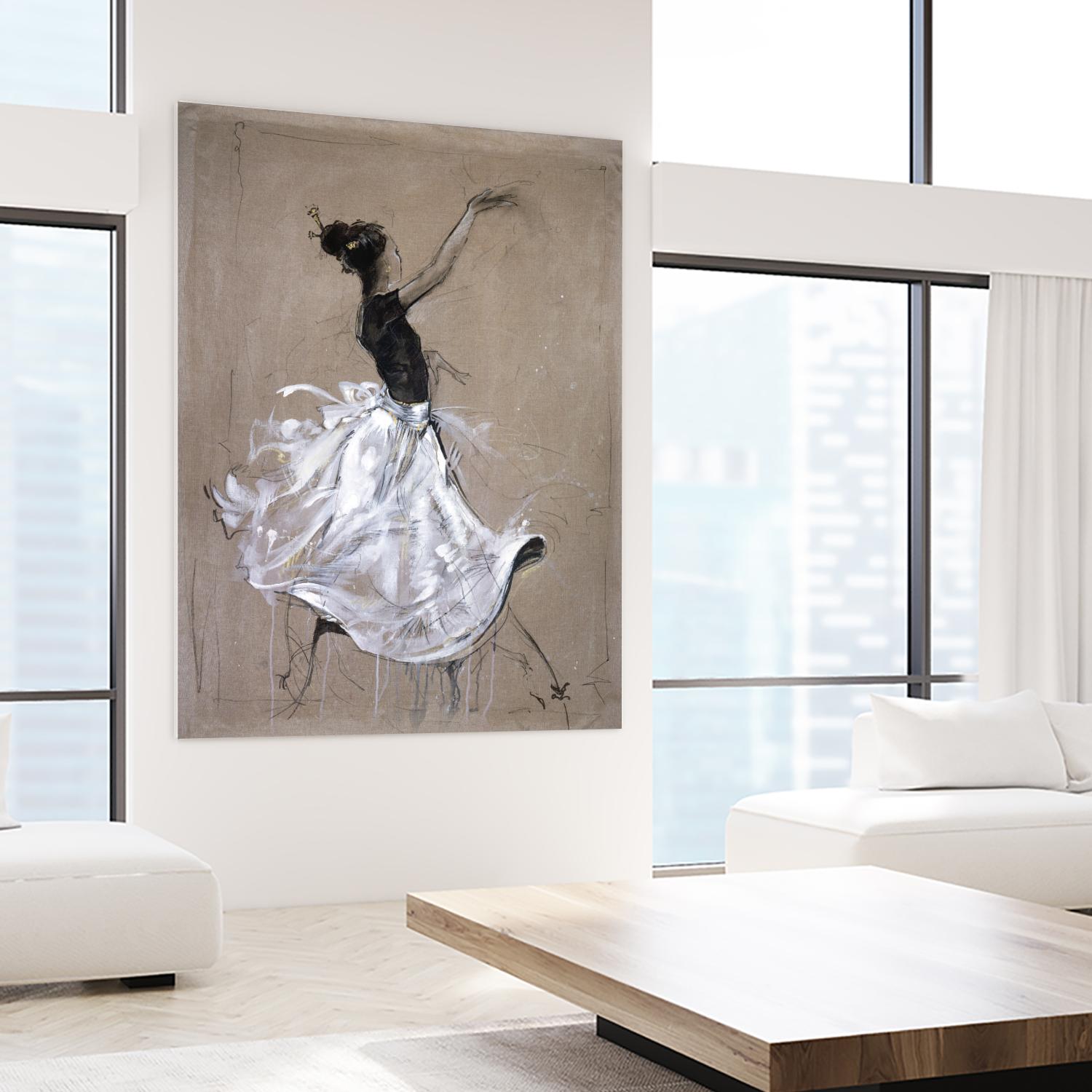 Living the Dream II by Marta Wiley on GIANT ART - white music - dance