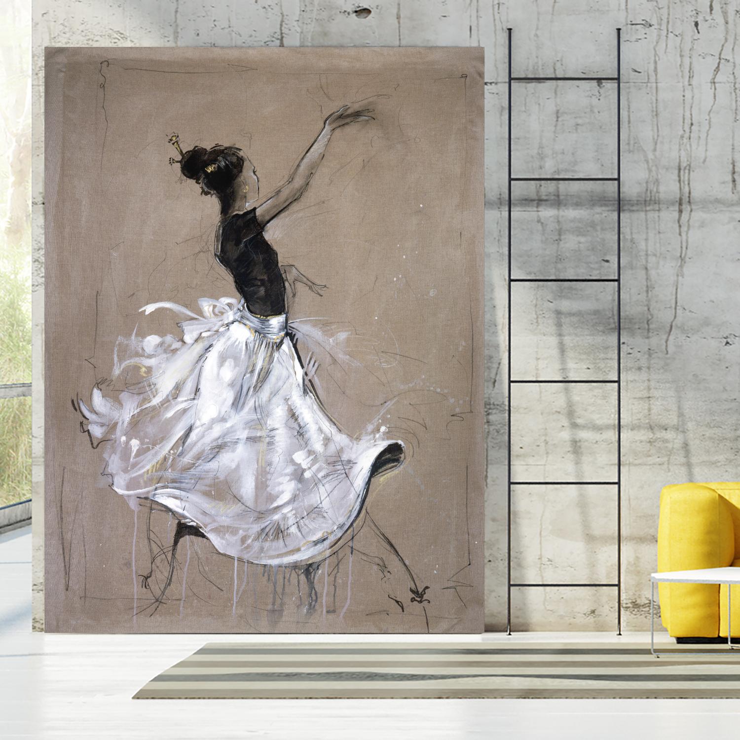 Living the Dream II by Marta Wiley on GIANT ART - white music - dance