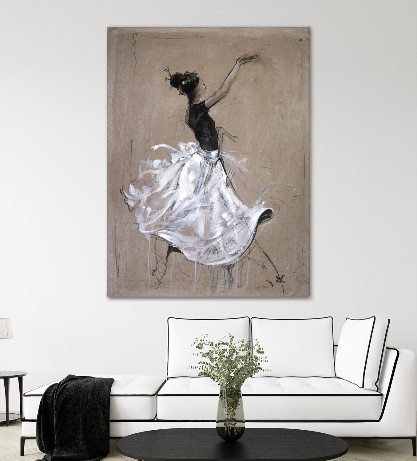 Living the Dream II by Marta Wiley on GIANT ART - white music - dance