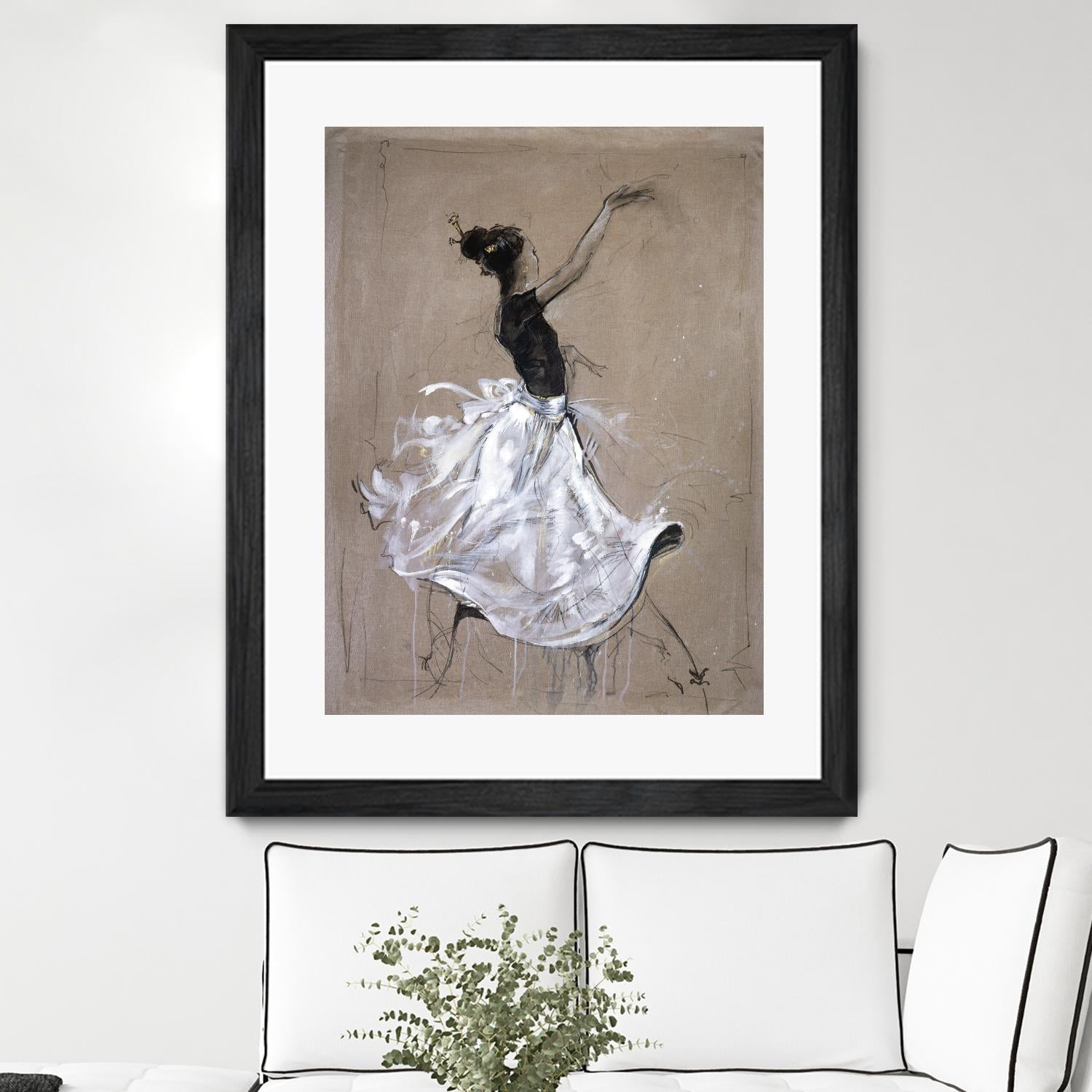 Living the Dream II by Marta Wiley on GIANT ART - white music - dance