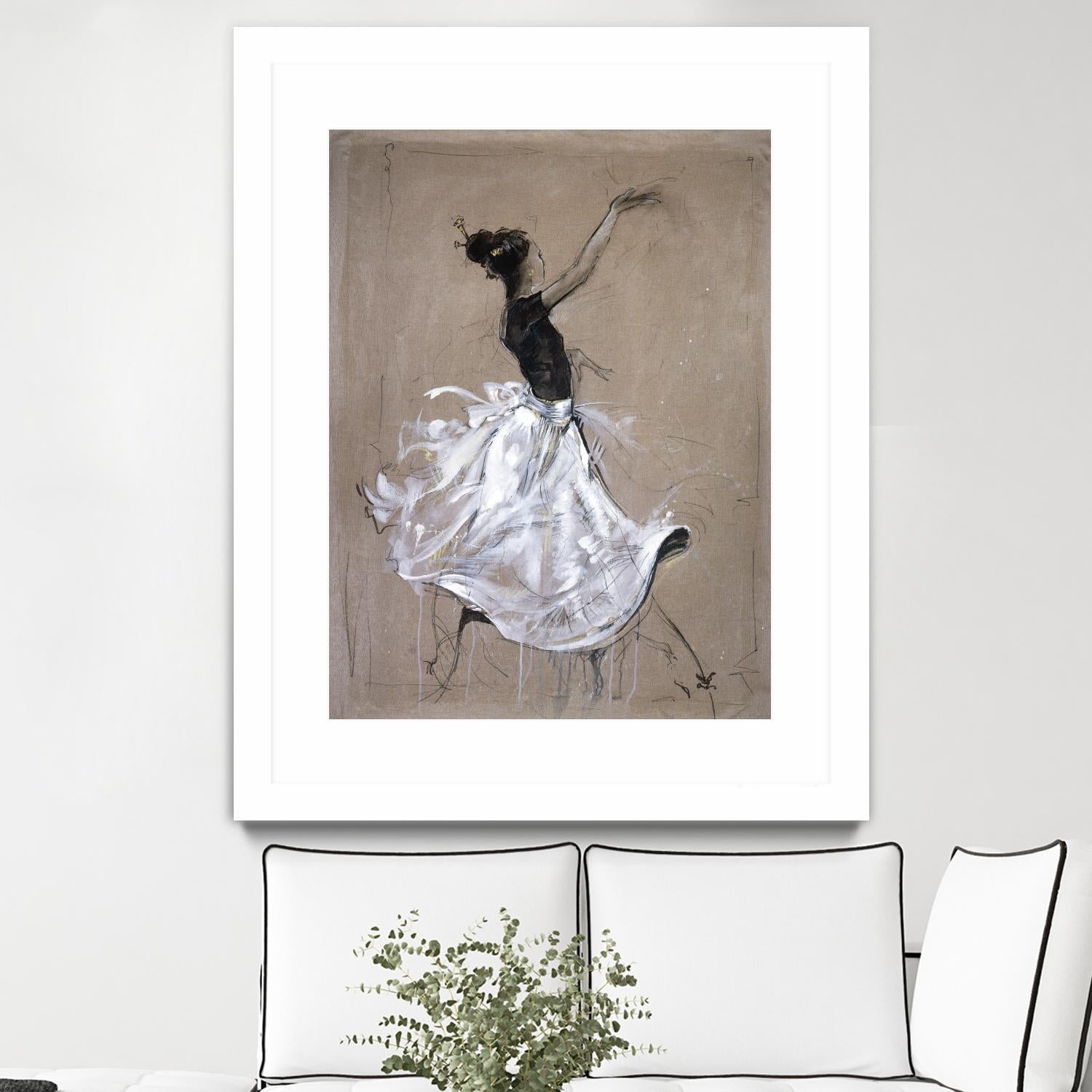 Living the Dream II by Marta Wiley on GIANT ART - white music - dance