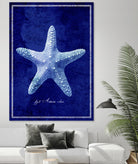 Starfish by GI ArtLab on GIANT ART - blue nautical