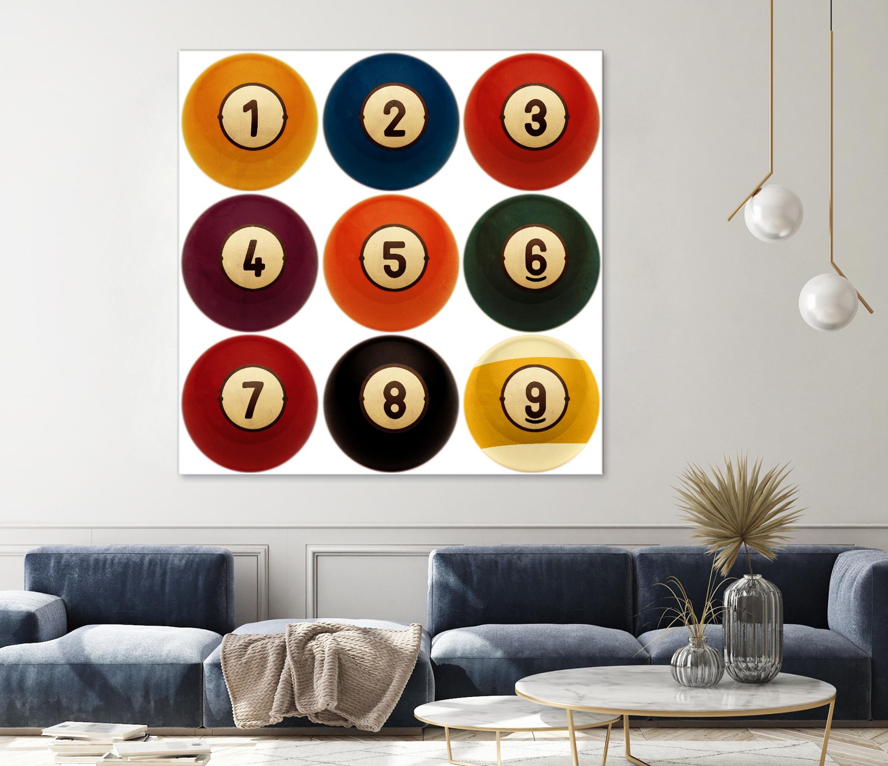 Billiards by GI ArtLab on GIANT ART - yellow leisure