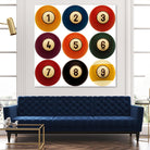 Billiards by GI ArtLab on GIANT ART - yellow leisure