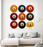 Billiards by GI ArtLab on GIANT ART - yellow leisure