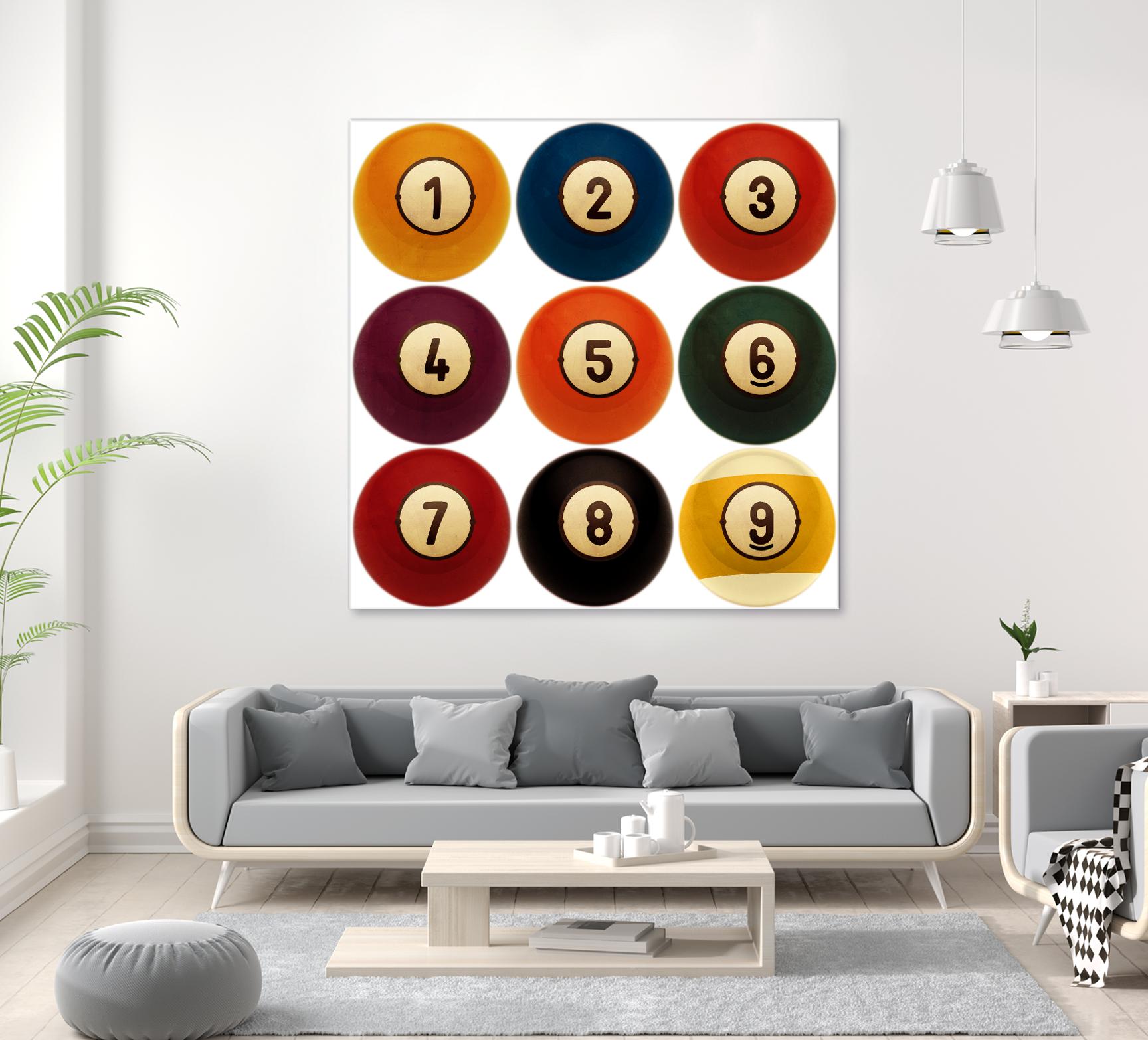 Billiards by GI ArtLab on GIANT ART - yellow leisure