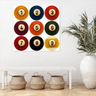 Billiards by GI ArtLab on GIANT ART - yellow leisure