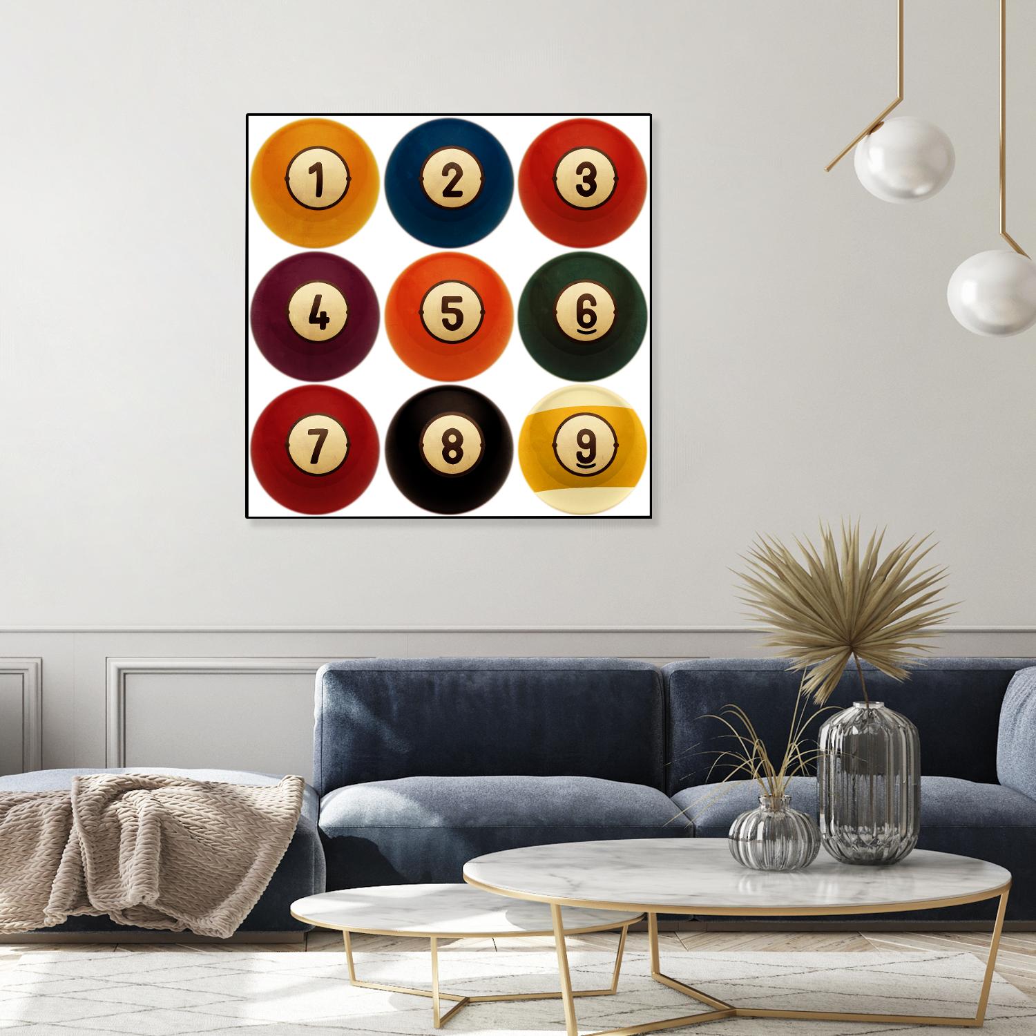 Billiards by GI ArtLab on GIANT ART - yellow leisure