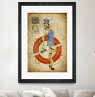 Pinup Girl Sailing by GI ArtLab on GIANT ART - red vintage