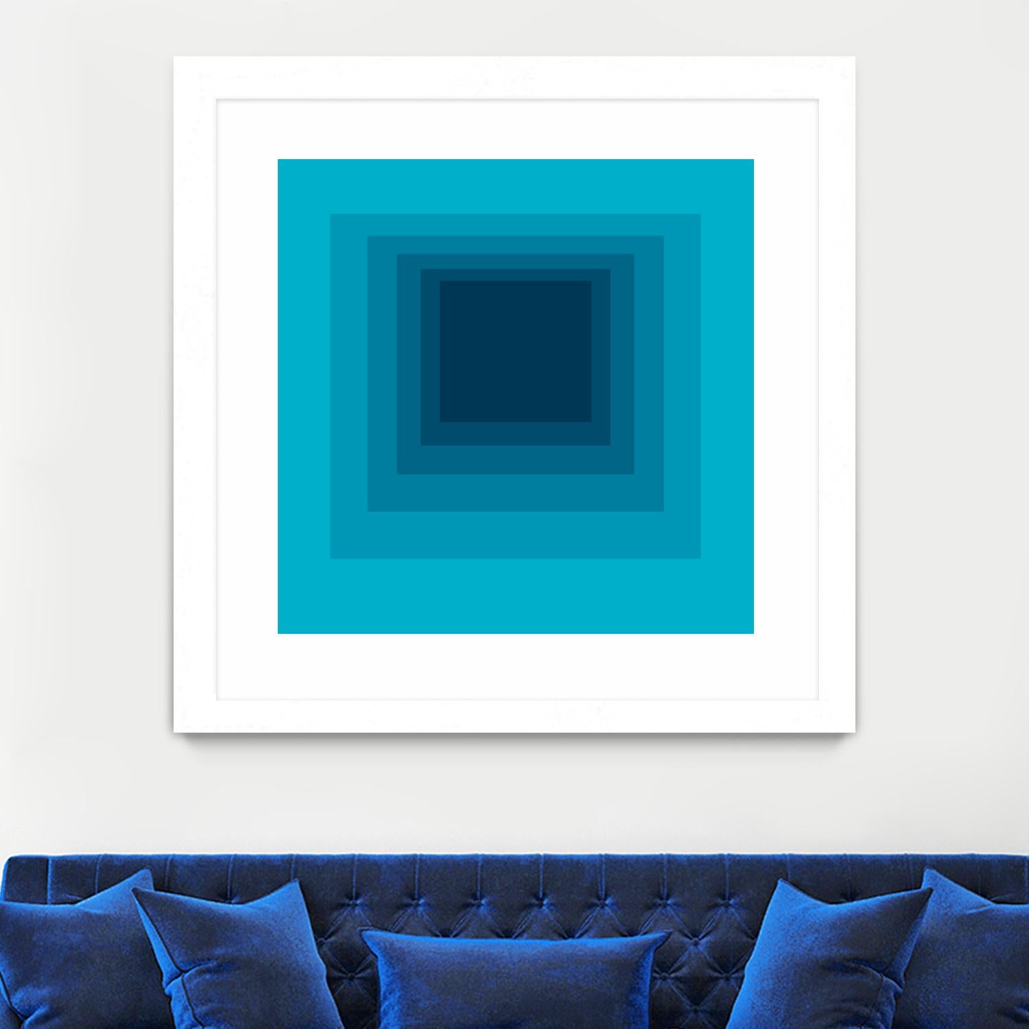 After Josef D by GI ArtLab on GIANT ART - blue abstract