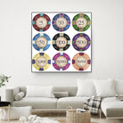 Poker Chips by GI ArtLab on GIANT ART - blue leisure