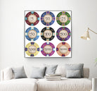 Poker Chips by GI ArtLab on GIANT ART - blue leisure