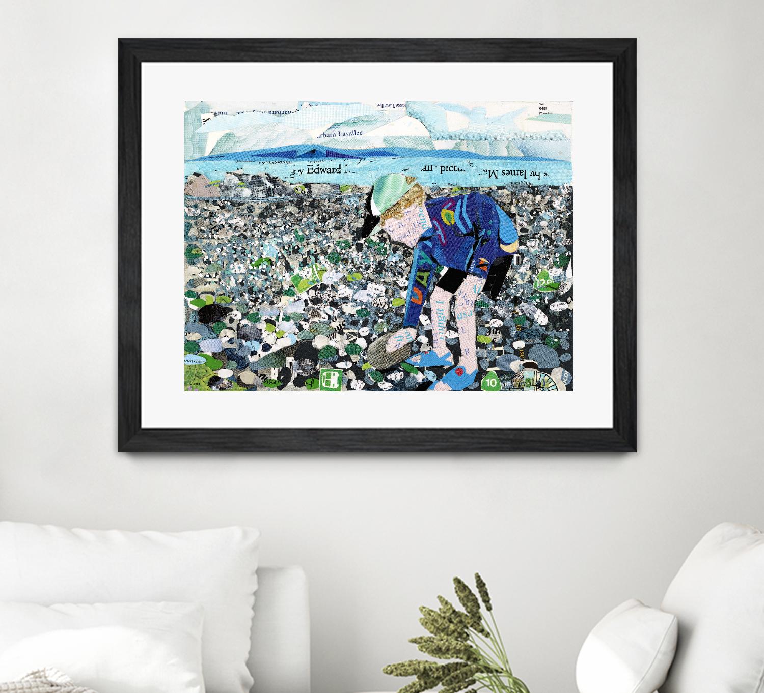 Calm #4, Camano Beach by Mark Fraley on GIANT ART - blue contemporary