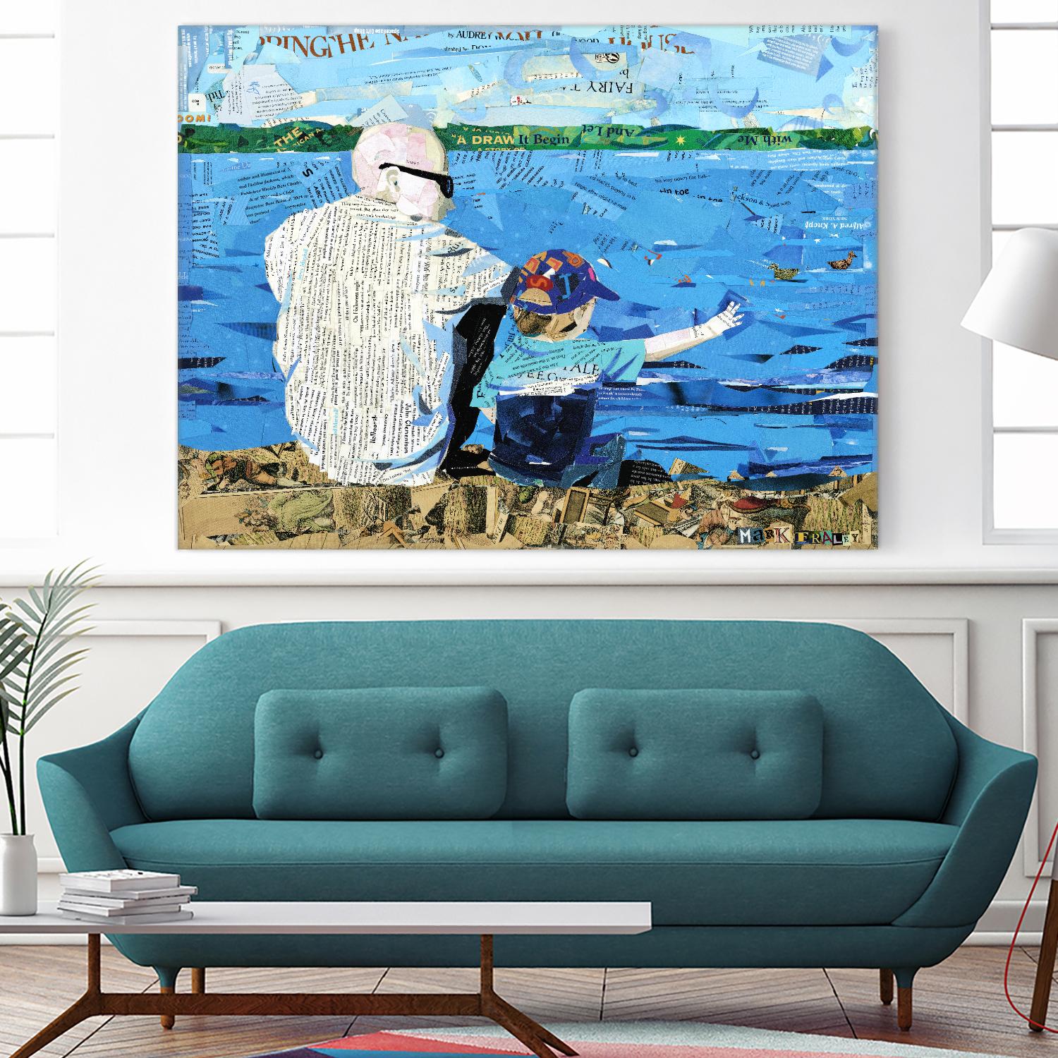 Calm #1 Matthews Beach by Mark Fraley on GIANT ART - grey contemporary