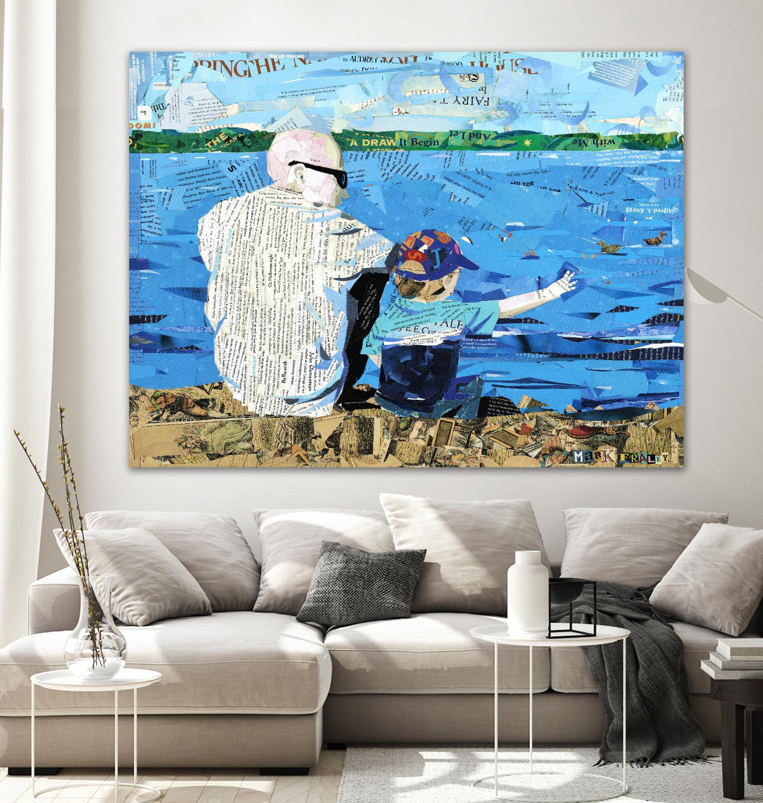 Calm #1 Matthews Beach by Mark Fraley on GIANT ART - grey contemporary