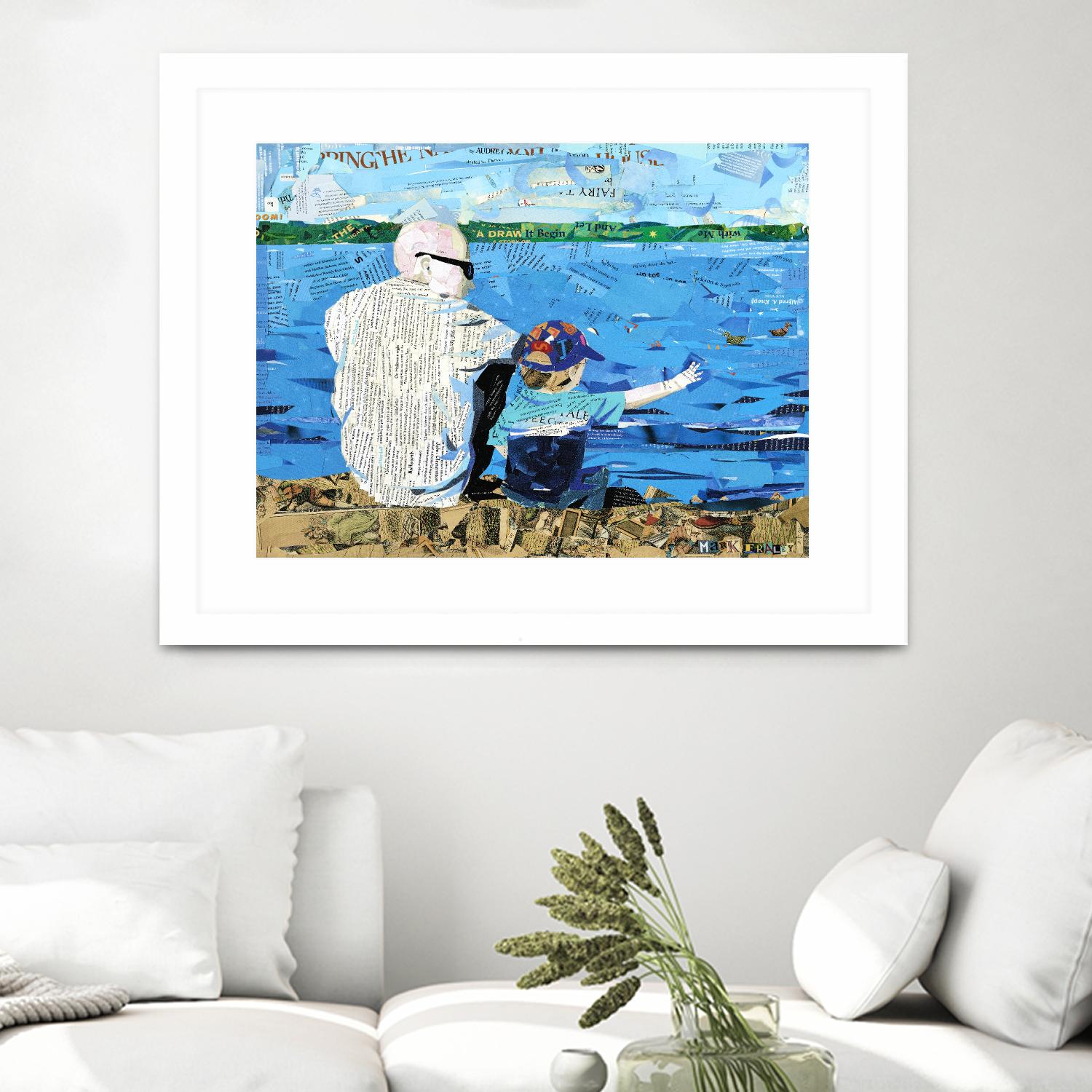 Calm #1 Matthews Beach by Mark Fraley on GIANT ART - grey contemporary