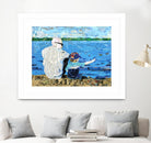 Calm #1 Matthews Beach by Mark Fraley on GIANT ART - grey contemporary