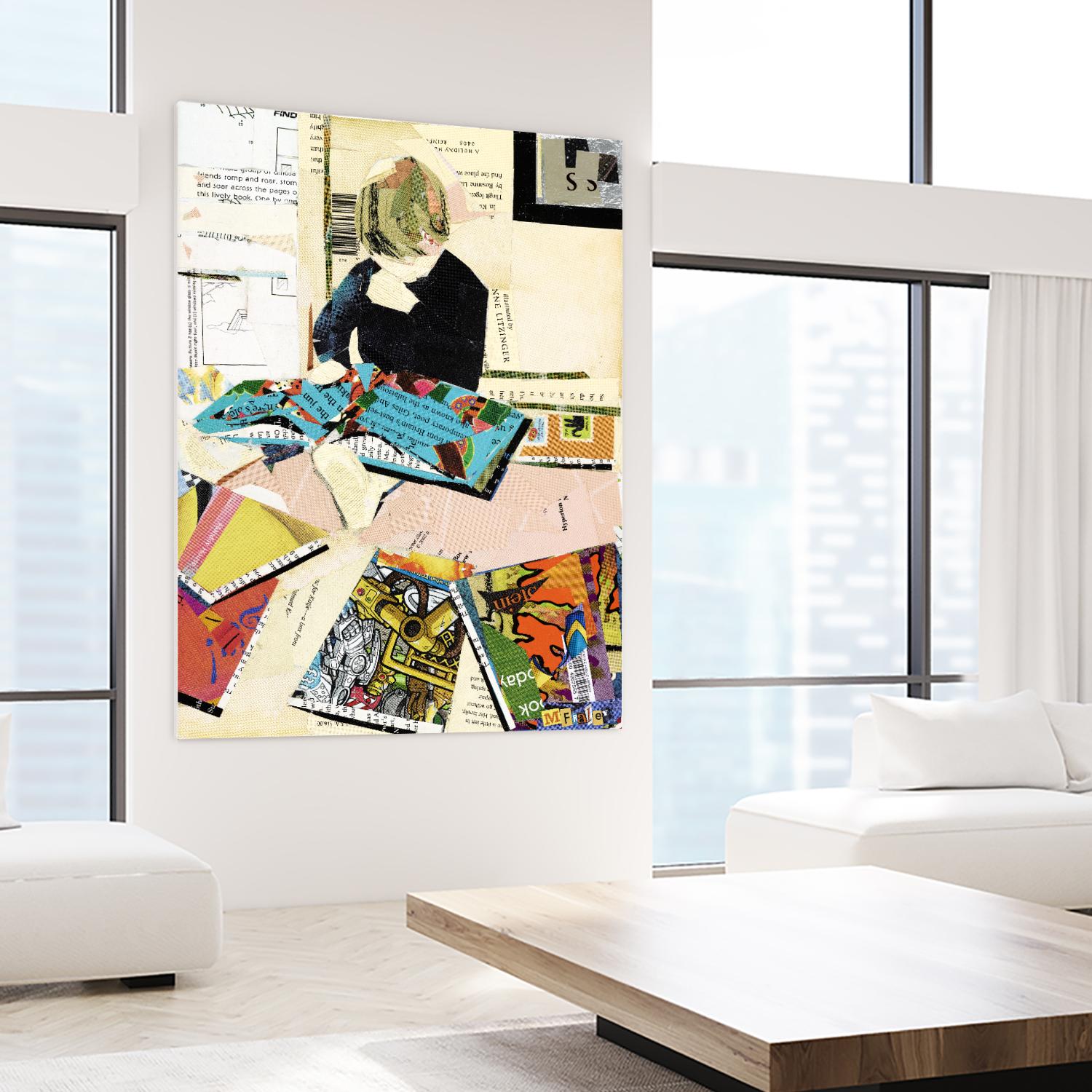 Calm #2 A Good Read by Mark Fraley on GIANT ART - black contemporary