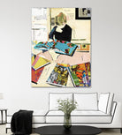 Calm #2 A Good Read by Mark Fraley on GIANT ART - black contemporary