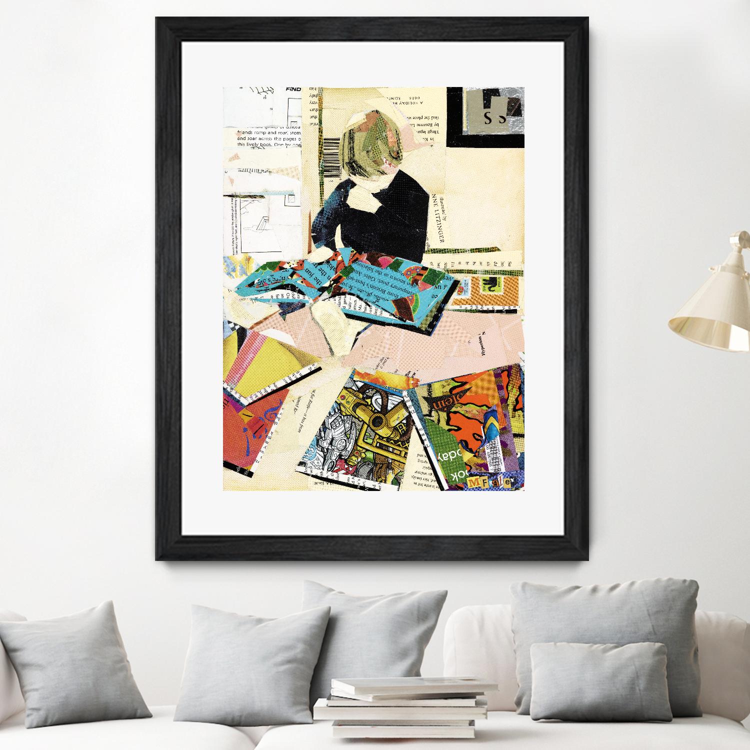 Calm #2 A Good Read by Mark Fraley on GIANT ART - black contemporary