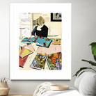 Calm #2 A Good Read by Mark Fraley on GIANT ART - black contemporary